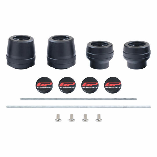 GP Kompozit CF Moto 450 SR 2023-2026 Uyumlu Aks Koruma Takozu Siyah - 4