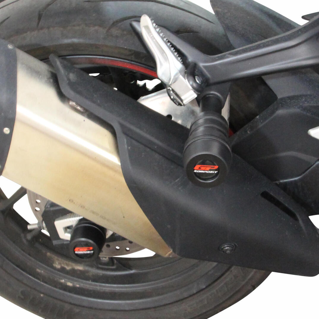 GP Kompozit CF Moto 450 SR 2023-2026 Uyumlu Egzoz Koruma Takozu Siyah - 4