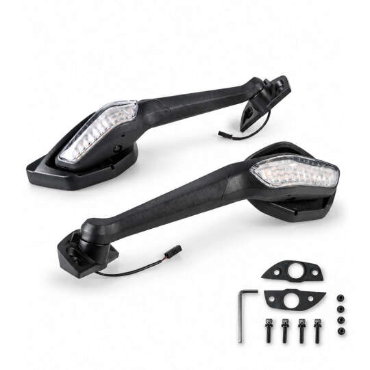 GP Kompozit CF Moto 450 SR 2023-2026 Uyumlu Motosiklet Dikiz Aynası Siyah - 4