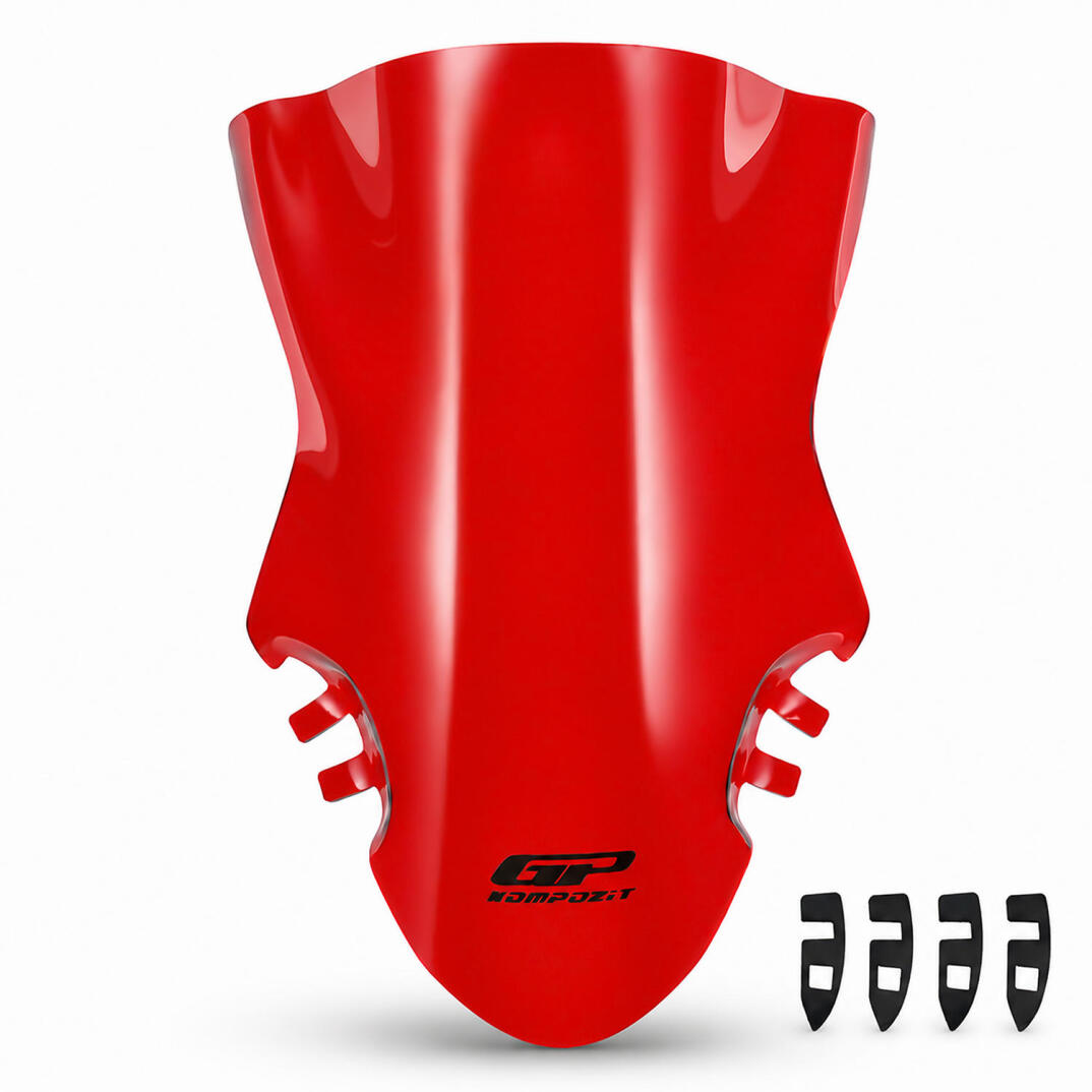 GP Kompozit CF Moto 450 SR 2023-2026 Uyumlu Ön Cam Kırmızı - 4