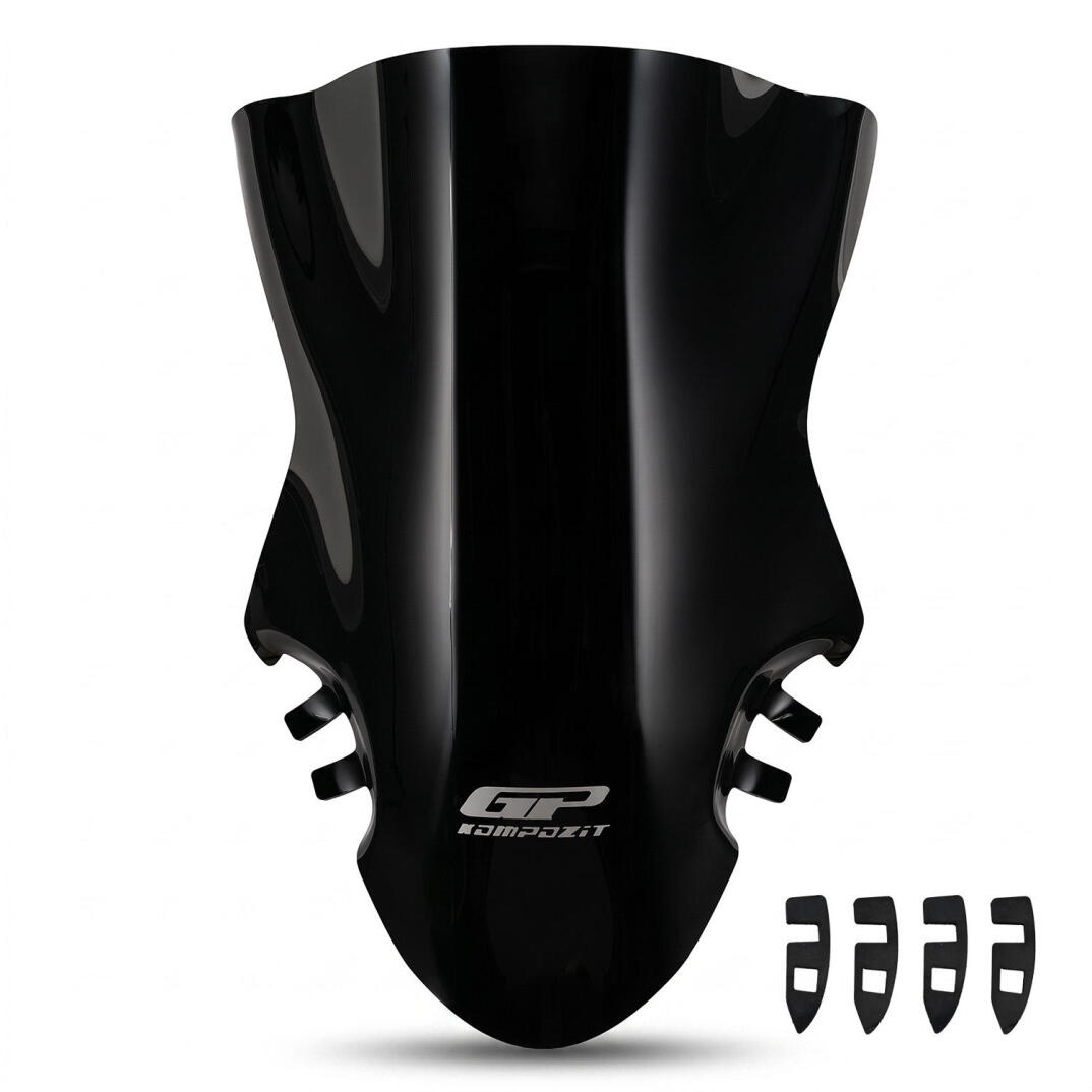 GP Kompozit CF Moto 450 SR 2023-2026 Uyumlu Ön Cam Siyah - 4