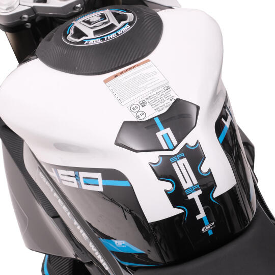 GP Kompozit CF Moto 450 SR 2023-2026 Uyumlu Tank Pad Seti Mavi (1)