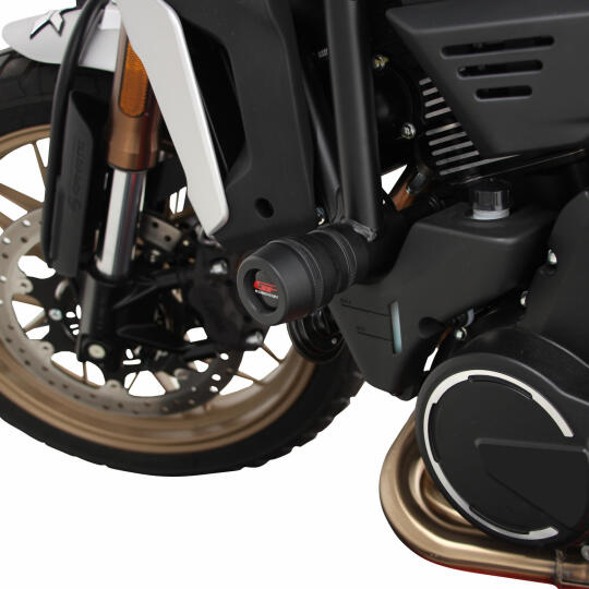 GP Kompozit CF Moto 700 CL-X 2022-2026 Uyumlu Motor Koruma Takozu Siyah (1)