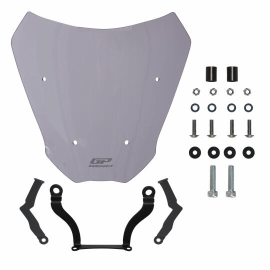 GP Kompozit CF Moto 700 CL-X 2022-2026 Uyumlu Ön Cam Füme - 7