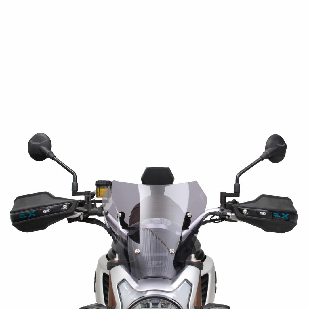 GP Kompozit CF Moto 700 CL-X 2022-2026 Uyumlu Plastik Elcik Koruma Siyah - 2