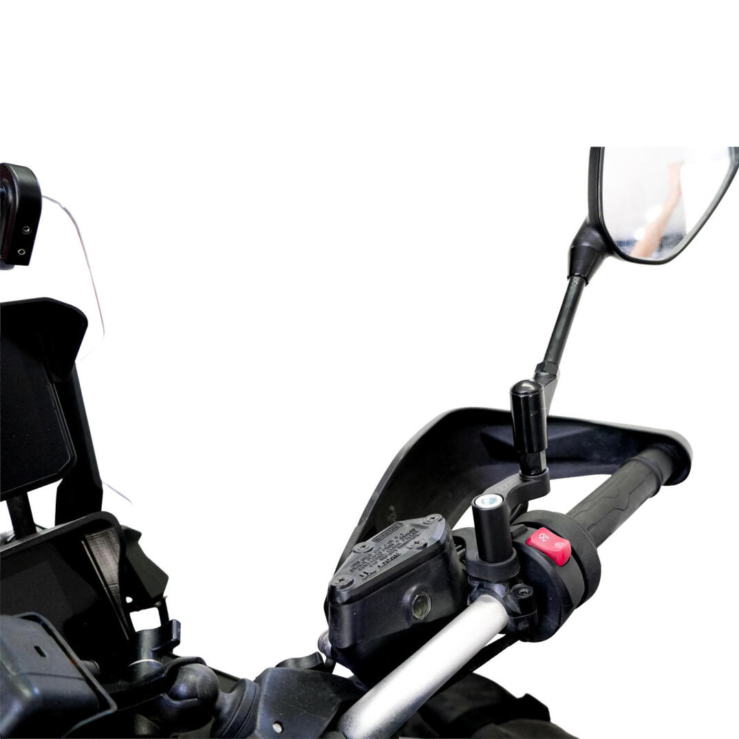 GP Kompozit CF Moto 800 MT 2022-2024 Uyumlu Ayna Genişletme Siyah - 2