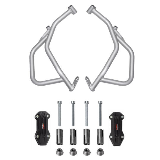 GP Kompozit CF Moto 800 MT 2022-2024 Uyumlu Motor Koruma Demiri Gri - 6