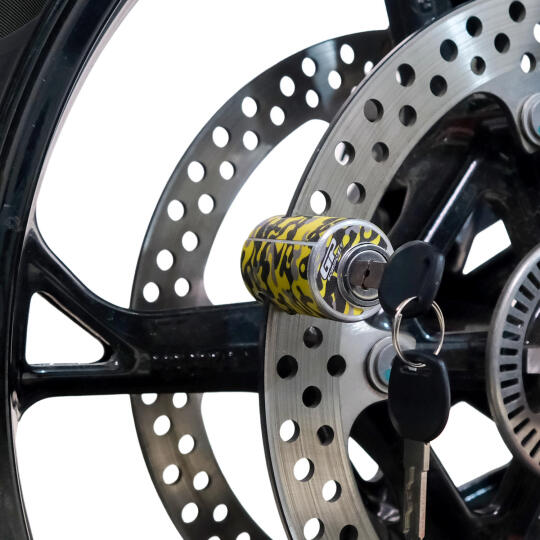 GP Kompozit DSK001 Universal Motosiklet Disk Kilidi Kamuflaj (1)