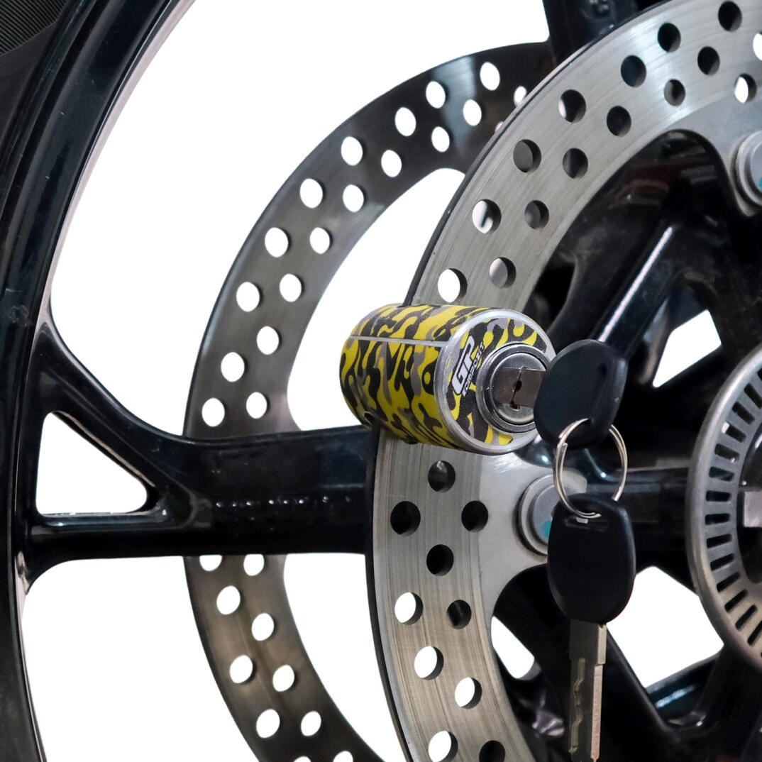 GP Kompozit DSK001 Universal Motosiklet Disk Kilidi Kamuflaj - 2