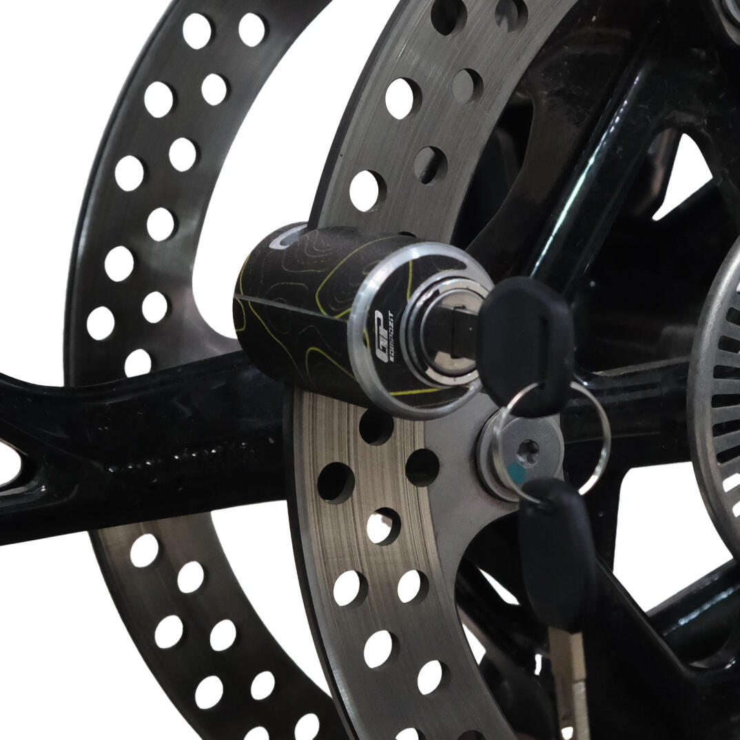 GP Kompozit DSK001 Universal Motosiklet Disk Kilidi Sarı-Siyah - 2