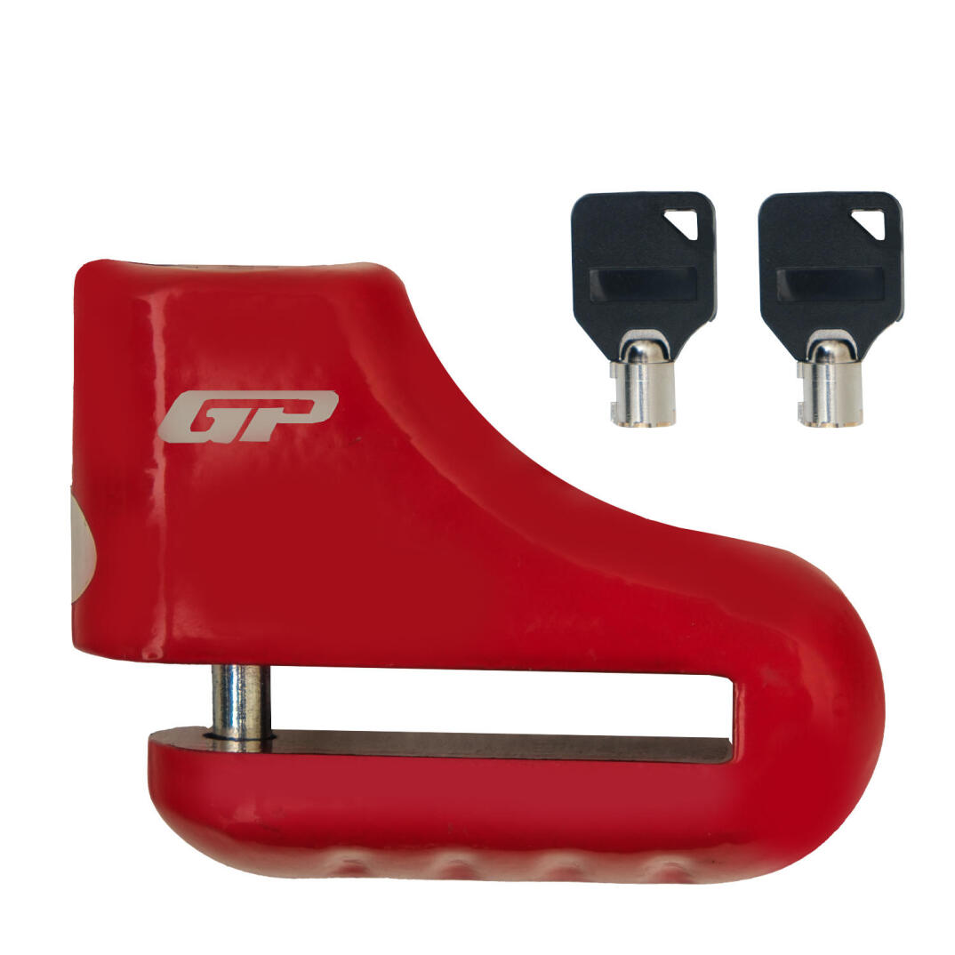 GP Kompozit DSK002 Universal Motosiklet Disk Kilidi Kırmızı - 1