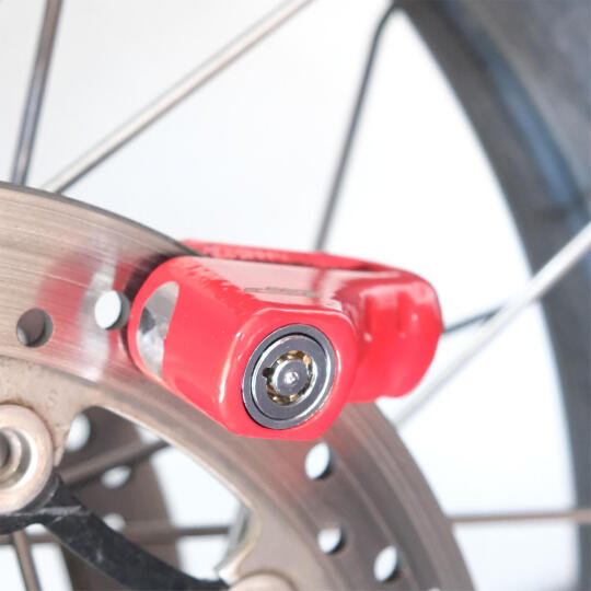 GP Kompozit DSK002 Universal Motosiklet Disk Kilidi Kırmızı (1)