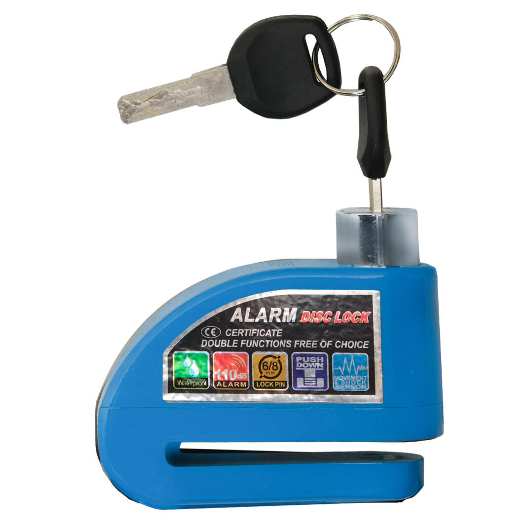 GP Kompozit DSK003 Universal Alarmlı Motosiklet Disk Kilidi Mavi - 4