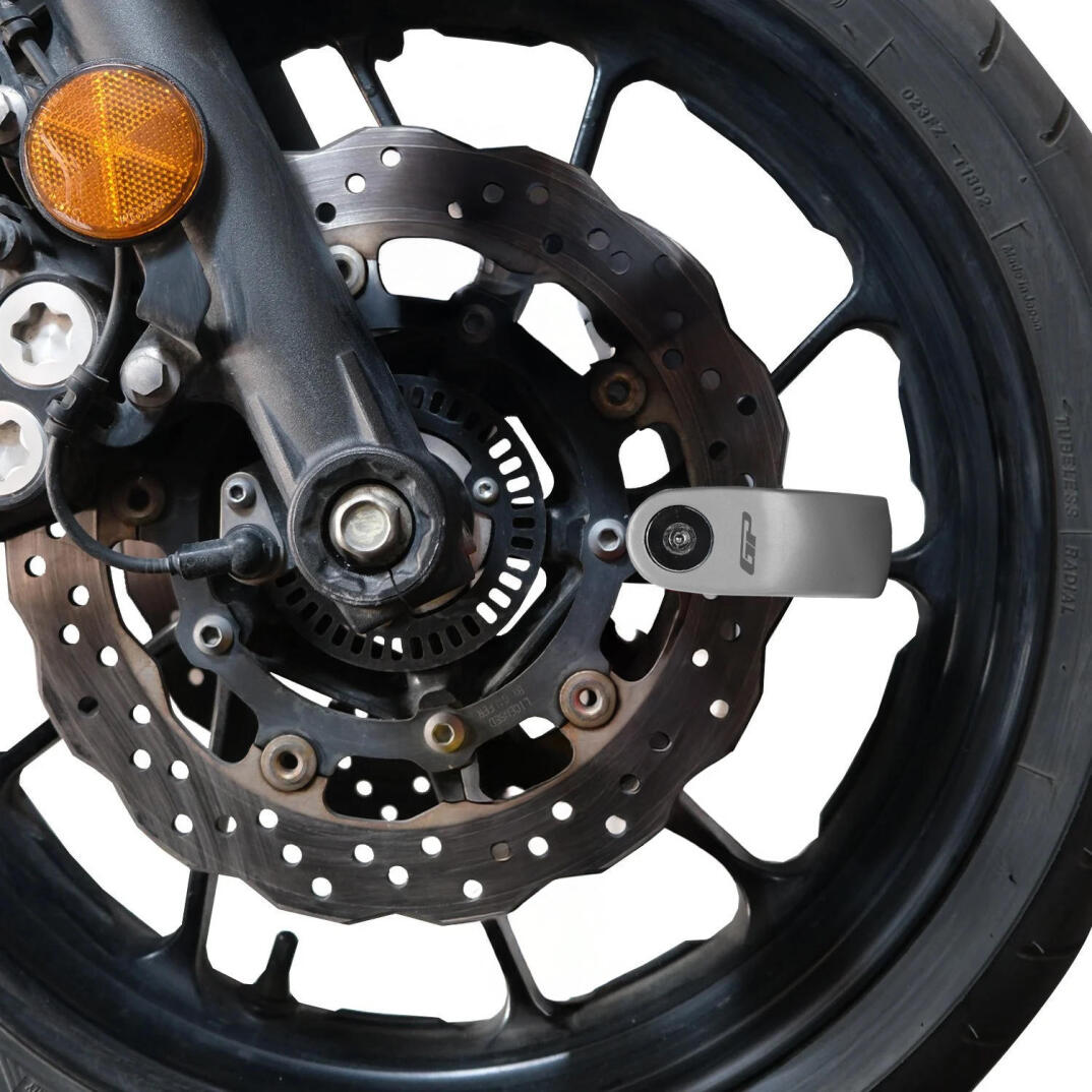 GP Kompozit DSK004 Universal Alarmlı Motosiklet Disk Kilidi Gri - 2