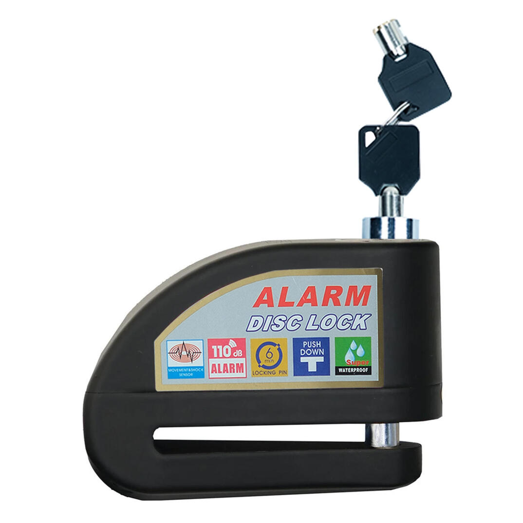 GP Kompozit DSK004 Universal Alarmlı Motosiklet Disk Kilidi Siyah - 4