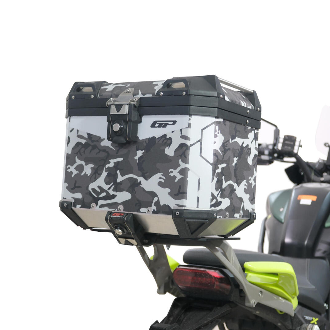 GP Kompozit DSN01 Universal 37 lt Desenli Alüminyum Motosiklet Çantası - 2