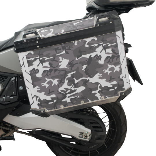 GP Kompozit DSN01 Universal 40 lt x 2 Desenli Alüminyum Motosiklet Yan Çanta Seti - 3