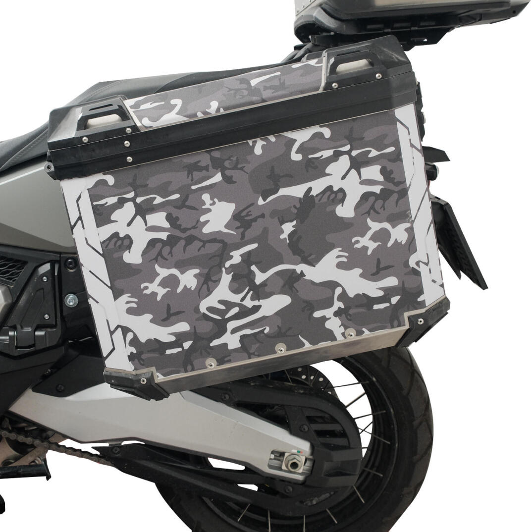 GP Kompozit DSN01 Universal 40 lt x 2 Desenli Alüminyum Motosiklet Yan Çanta Seti - 3