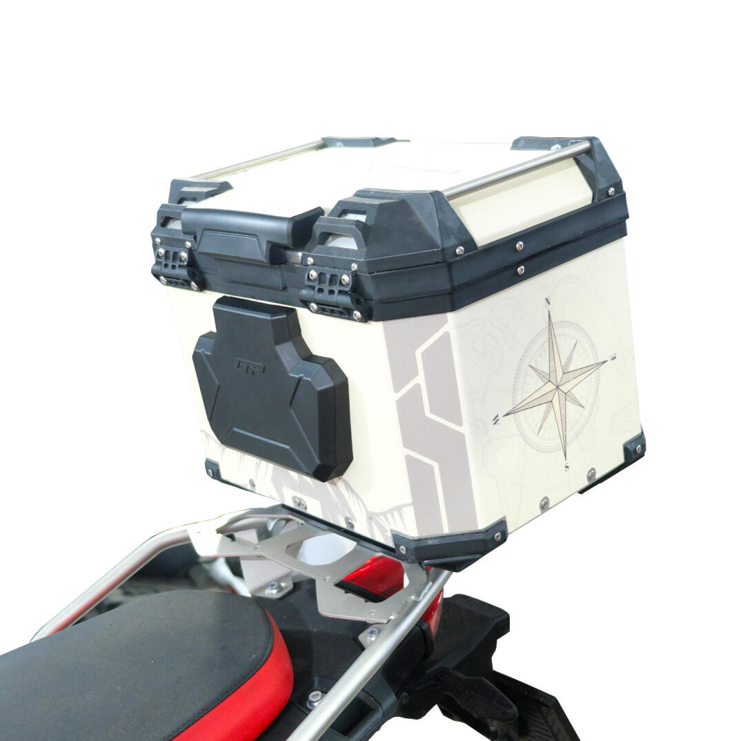 GP Kompozit DSN02 Universal 37 lt Desenli Alüminyum Motosiklet Çantası - 4