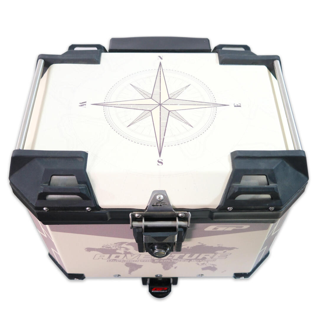 GP Kompozit DSN02 Universal 37 lt Desenli Alüminyum Motosiklet Çantası - 5