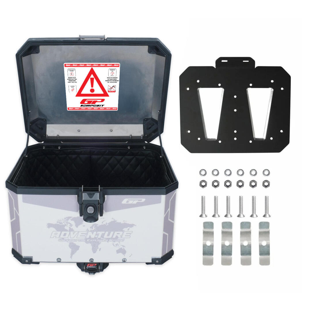GP Kompozit DSN02 Universal 57 lt Desenli Alüminyum Motosiklet Çantası - 5