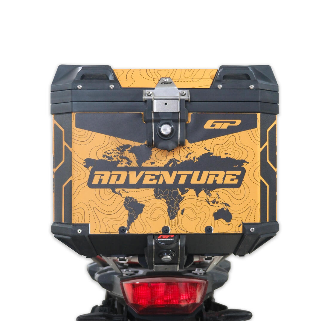 GP Kompozit DSN03 Universal 37 lt Desenli Alüminyum Motosiklet Çantası - 2