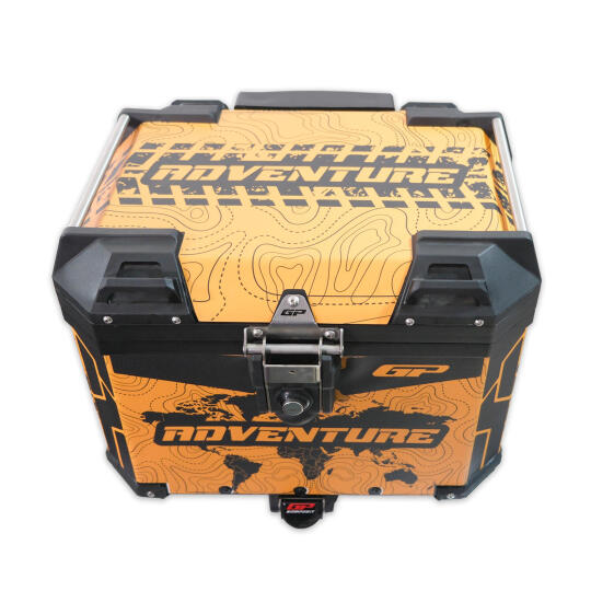 GP Kompozit DSN03 Universal 37 lt Desenli Alüminyum Motosiklet Çantası - 6