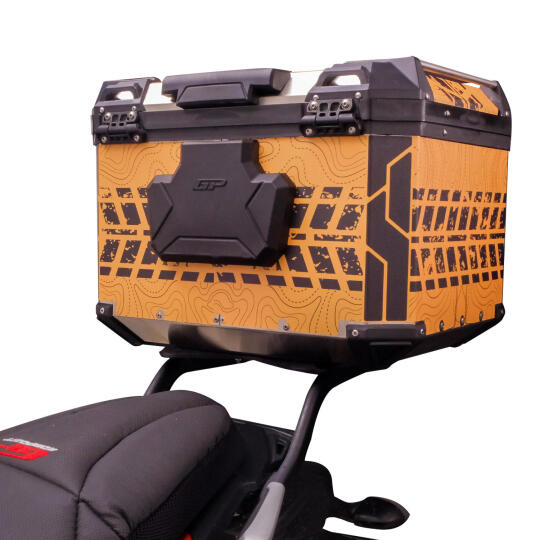 GP Kompozit DSN03 Universal 57 lt Desenli Alüminyum Motosiklet Çantası (1)