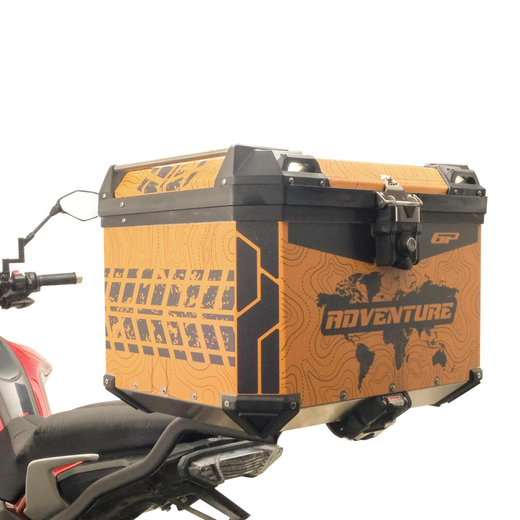 GP Kompozit DSN03 Universal 57 lt Desenli Alüminyum Motosiklet Çantası - 3