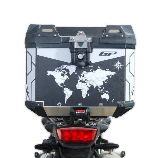 GP Kompozit DSN04 37 lt Alüminyum Motosiklet Çanta Uyumlu Sticker - 3