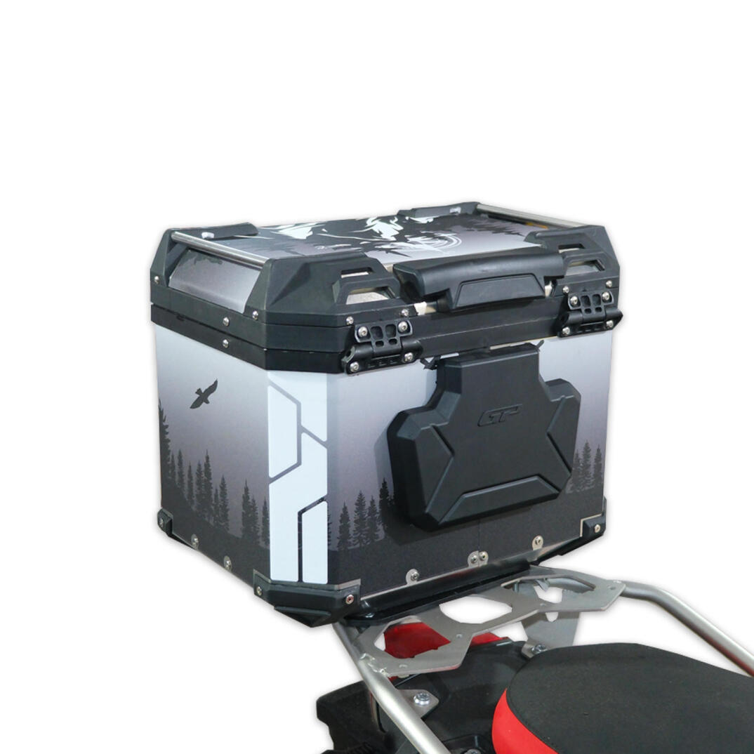 GP Kompozit DSN05 Universal 37 lt Desenli Alüminyum Motosiklet Çantası - 4