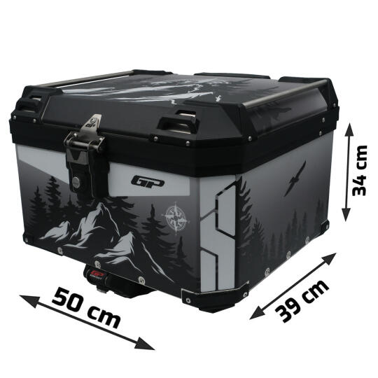 GP Kompozit DSN05 Universal 45 lt Desenli Alüminyum Motosiklet Çantası