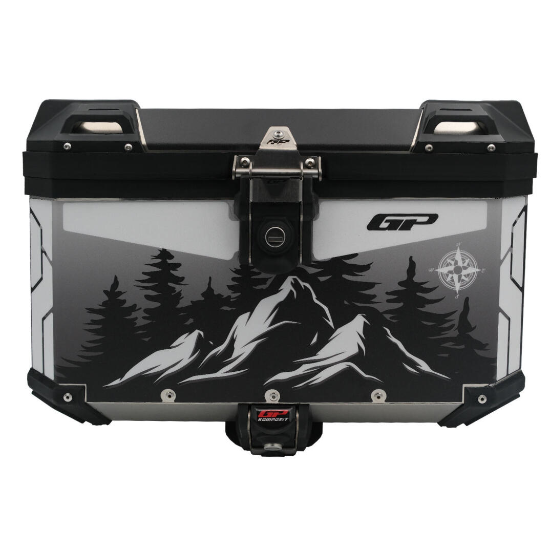 GP Kompozit DSN05 Universal 45 lt Desenli Alüminyum Motosiklet Çantası - 2