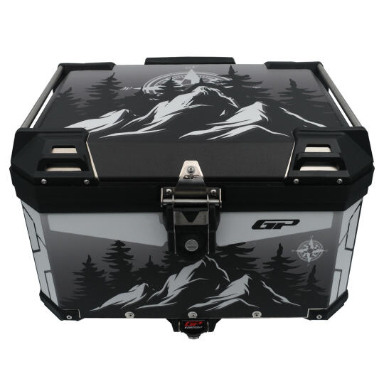 GP Kompozit DSN05 Universal 57 lt Desenli Alüminyum Motosiklet Çantası - 3
