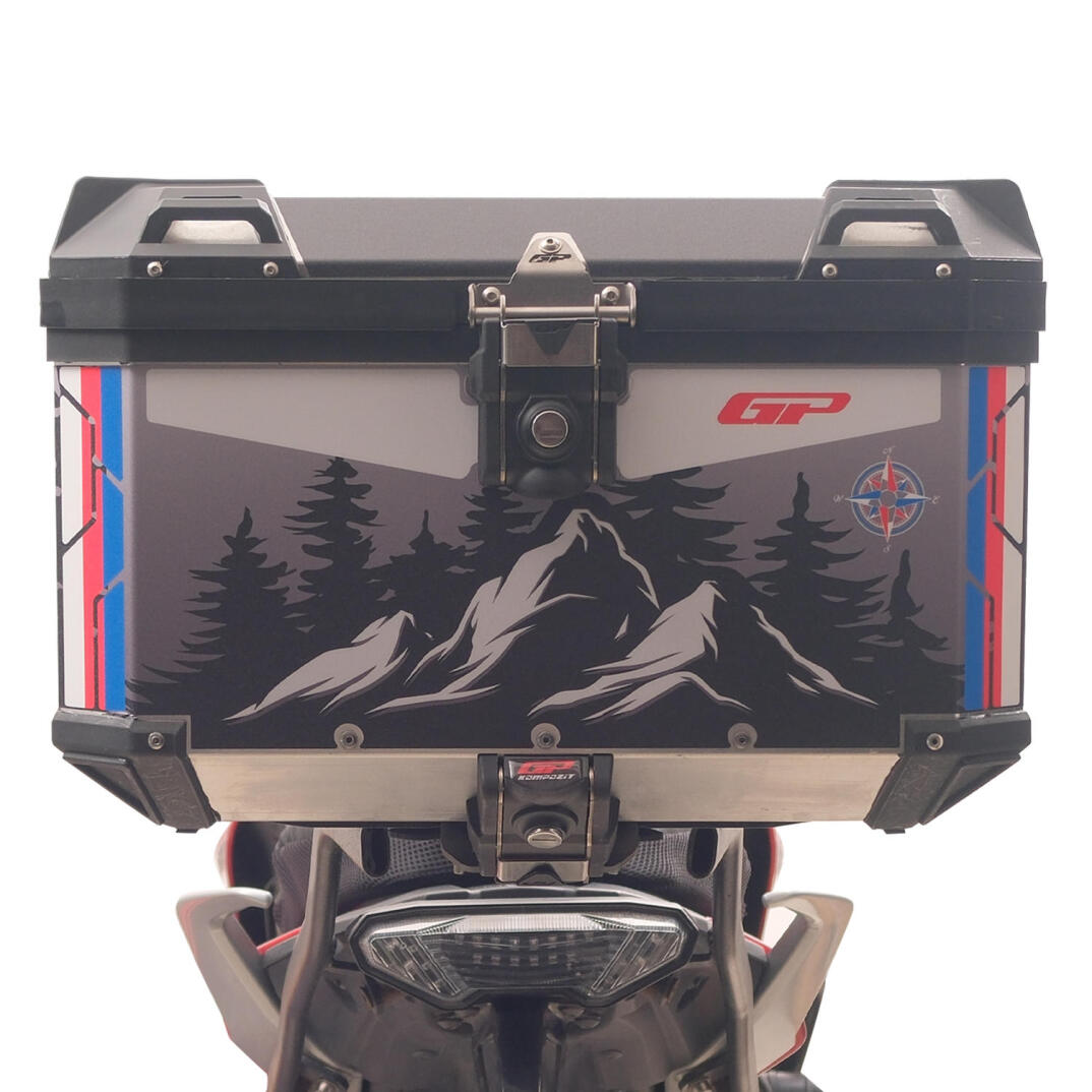 GP Kompozit DSN06 45 lt Alüminyum Motosiklet Çanta Uyumlu Sticker - 6