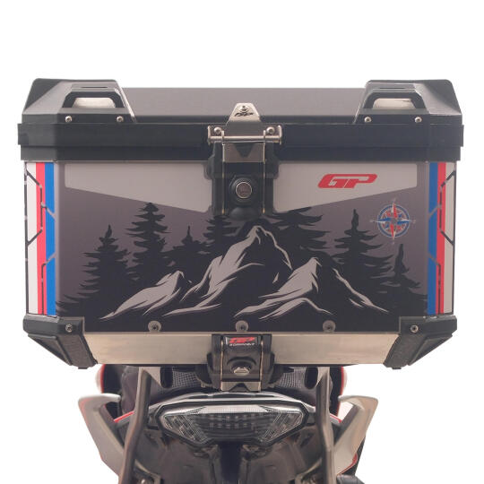 GP Kompozit DSN06 Universal 45 lt Desenli Alüminyum Motosiklet Çantası - 3