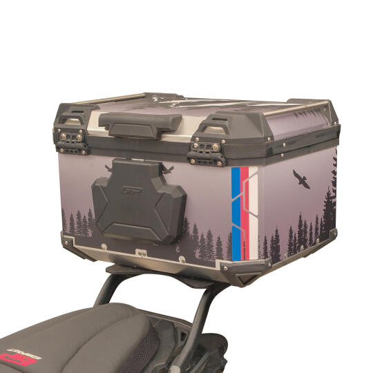 GP Kompozit DSN06 Universal 45 lt Desenli Alüminyum Motosiklet Çantası - 4