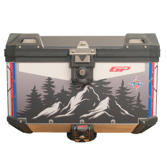 GP Kompozit DSN06 Universal 45 lt Desenli Alüminyum Motosiklet Çantası - 5