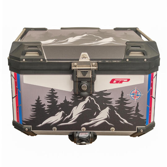 GP Kompozit DSN06 Universal 57 lt Desenli Alüminyum Motosiklet Çantası - 7