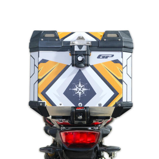GP Kompozit DSN07 37 lt Alüminyum Motosiklet Çanta Uyumlu Sticker - 4