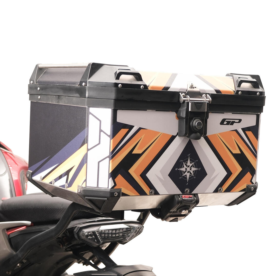 GP Kompozit DSN07 45 lt Alüminyum Motosiklet Çanta Uyumlu Sticker - 5