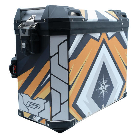 GP Kompozit DSN07 Universal 40 lt x 2 Desenli Alüminyum Motosiklet Yan Çanta Seti - 4
