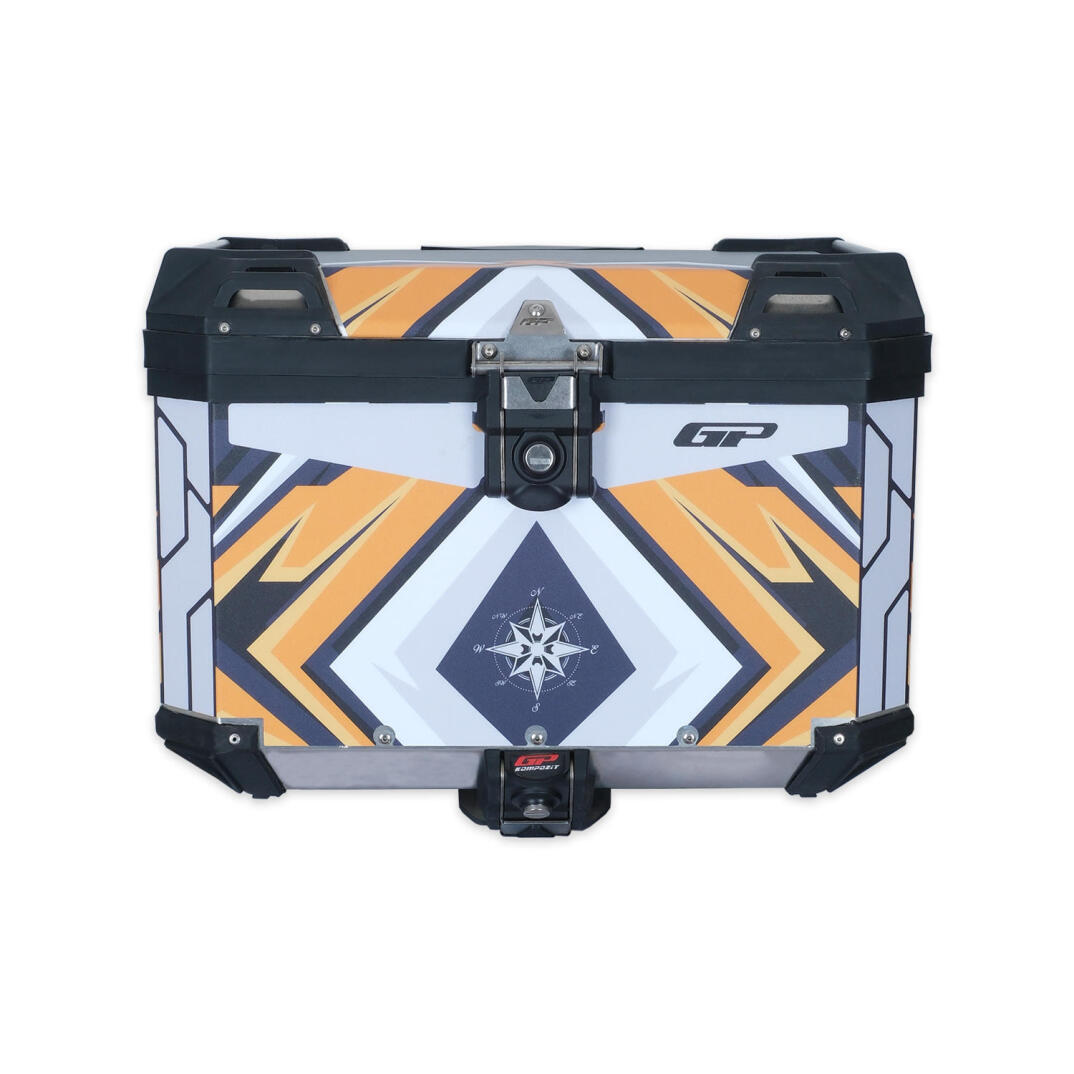 GP Kompozit DSN07 Universal 57 lt Desenli Alüminyum Motosiklet Çantası - 2