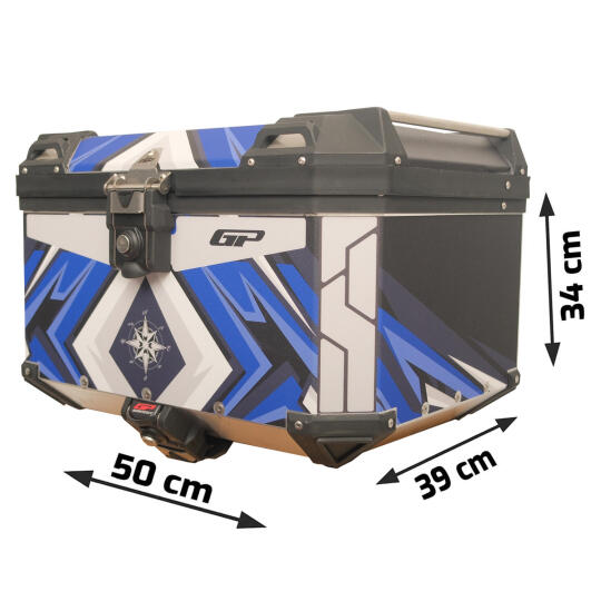 GP Kompozit DSN08 Universal 45 lt Desenli Alüminyum Motosiklet Çantası 