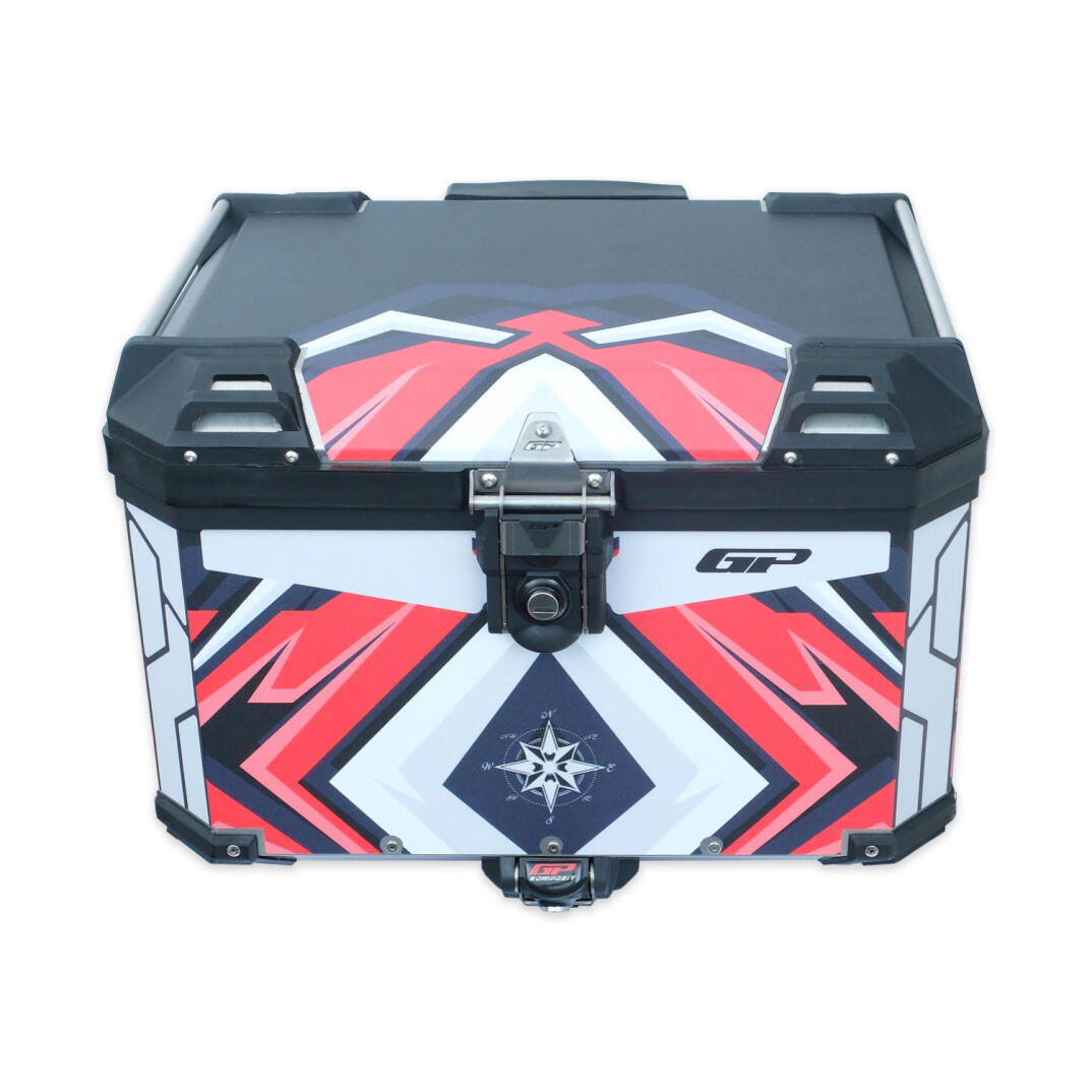 GP Kompozit DSN10 57 lt Alüminyum Motosiklet Çanta Uyumlu Sticker - 2