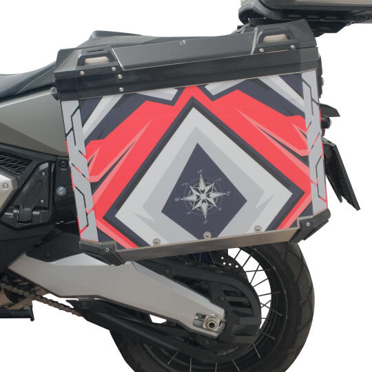 GP Kompozit DSN10 Universal 40 lt x 2 Desenli Alüminyum Motosiklet Yan Çanta Seti - 3