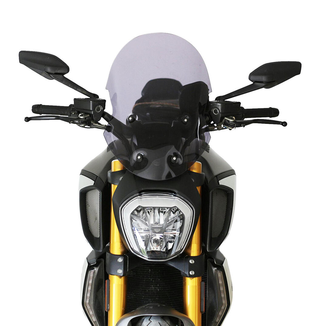 GP Kompozit Ducati Diavel 1260 S 2019-2020 Uyumlu Ön Cam Füme - 2