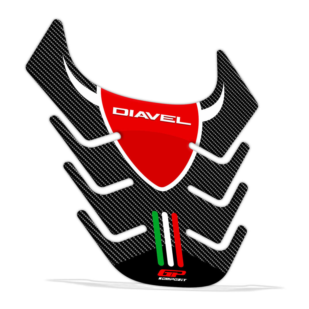 GP Kompozit Ducati Diavel 2011-2017 Uyumlu Tank Pad Karbon - 2