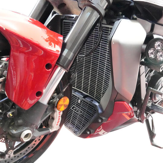 GP Kompozit Ducati Diavel V4 2023-2026 Uyumlu Radyatör Koruma Siyah - 3