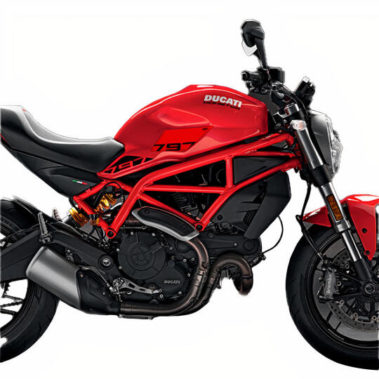 GP Kompozit Ducati Monster 797 2020 Uyumlu Tank Pad Kırmızı (1)